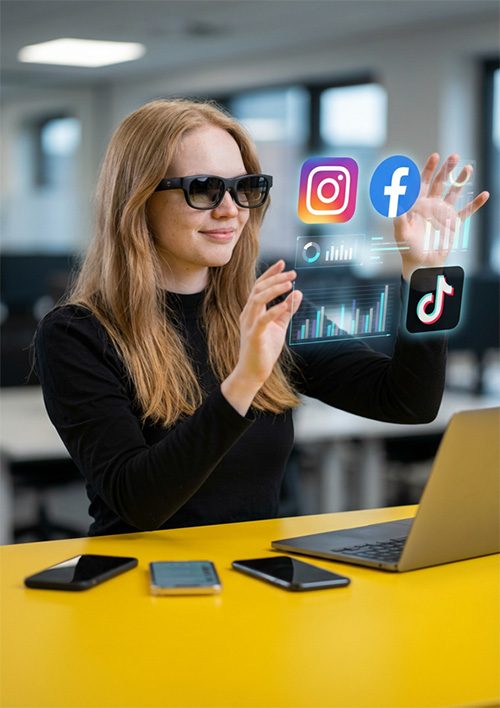 AI-genereret billede – sociale medier