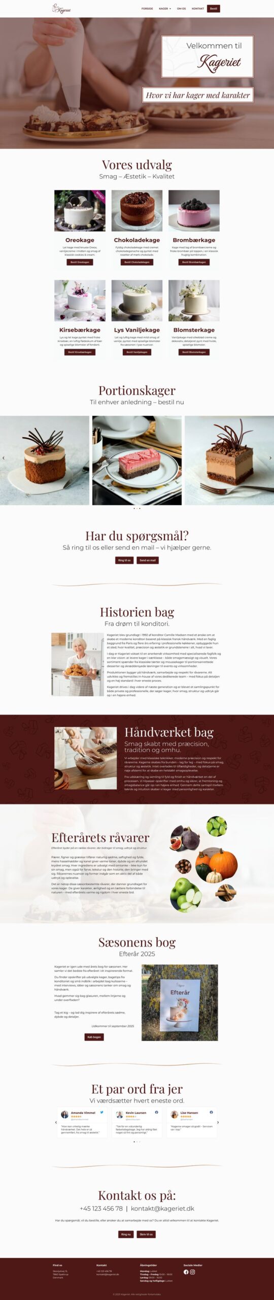 Kageriet – webshop (hele siden)