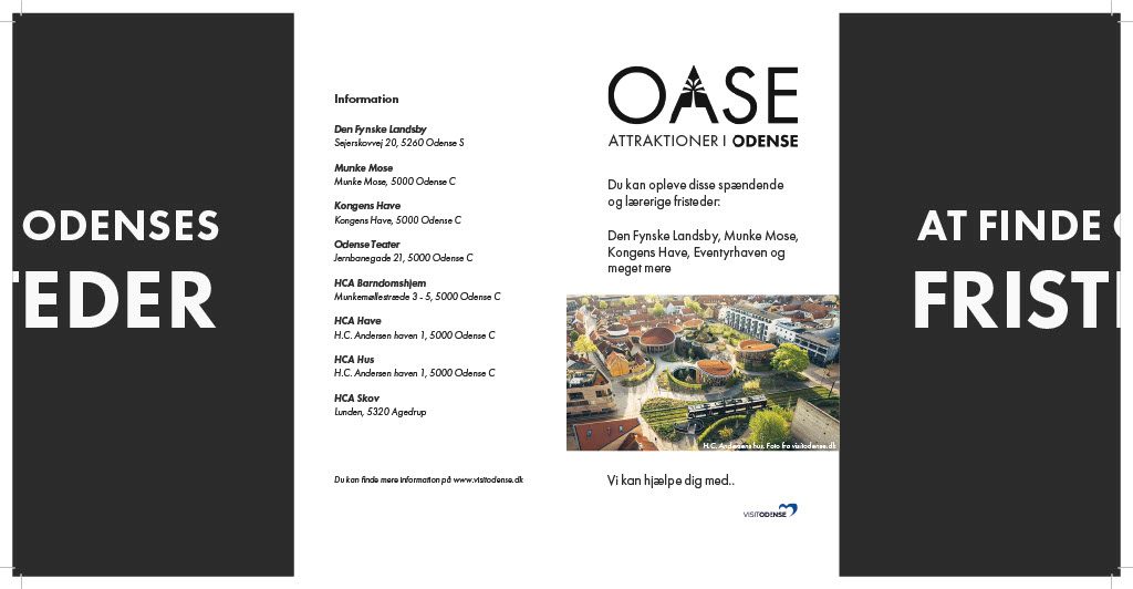 Oase Odense – brochure, indhold
